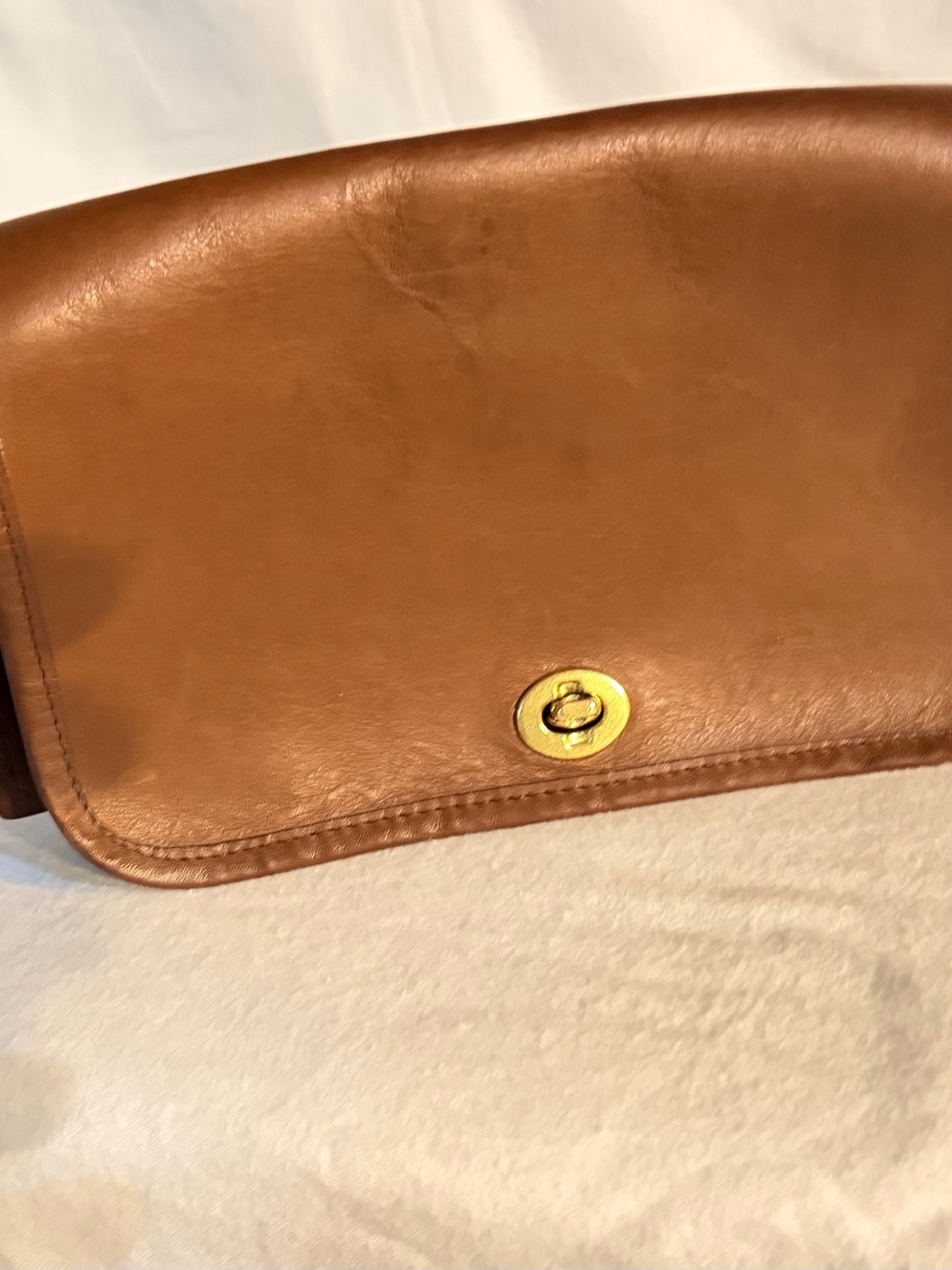 Vintage Leather Coach City Bag